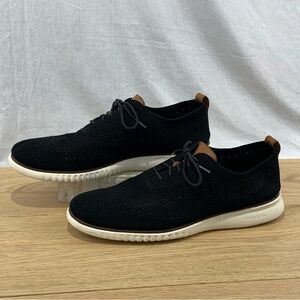 Cole Haan ZERØGRAND Black Stitchlite Oxford Shoes Men’s Size 12M (no Insoles)